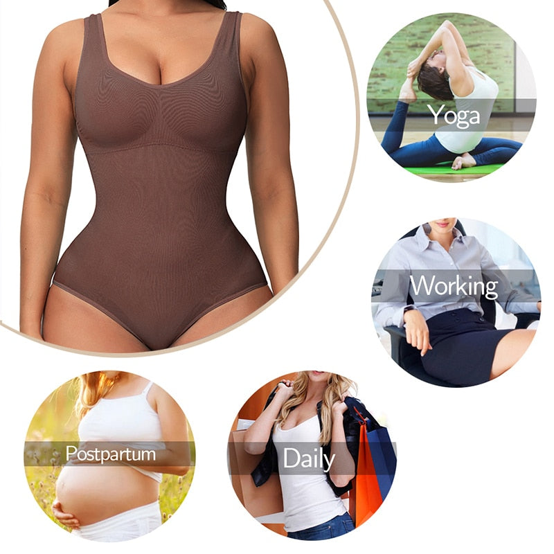 LUANNA Core Sculpt Corset Bodysuit