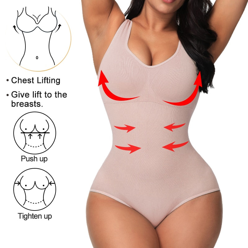LUANNA Core Sculpt Corset Bodysuit